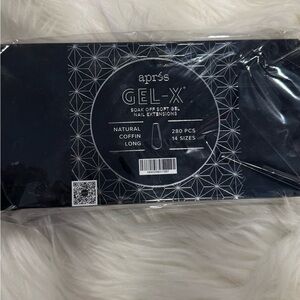 Apres Gel-X Nail Extensions Natural Coffin Long Box Of Tips, 280PCS, 14 Sizes